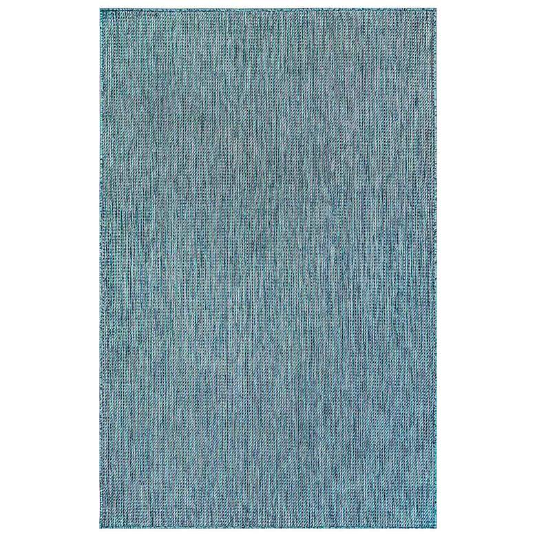 Image 2 Carmel Texture Stripe 842204 4'10"x7'6" Aqua Area Rug