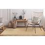 Thumbnail1 of Carmel Texture Stripe 842212 39"x59" Sand Outdoor Area Rug