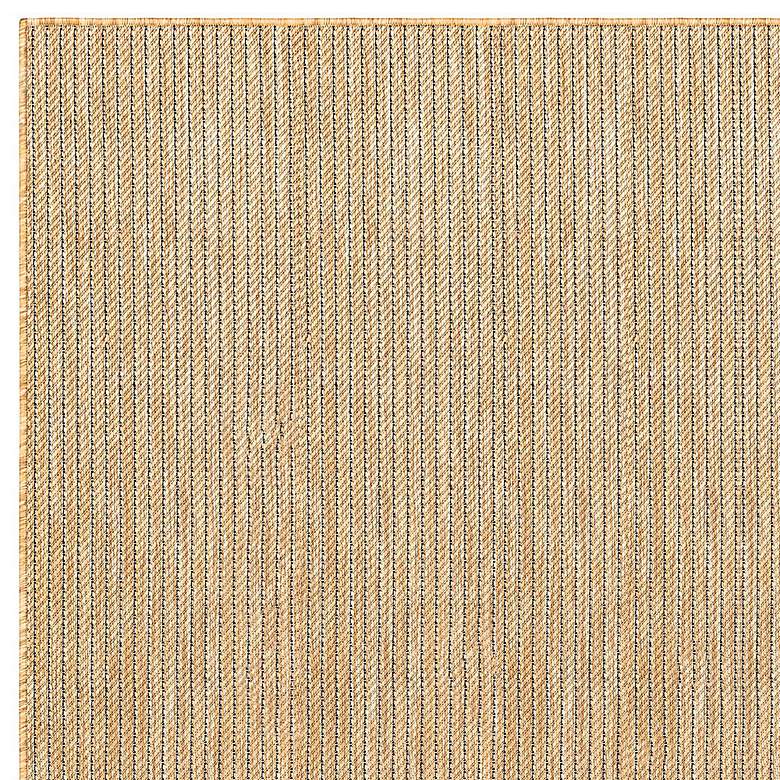 Image 3 Carmel Texture Stripe 842212 4'10"x7'6" Sand Outdoor Rug more views