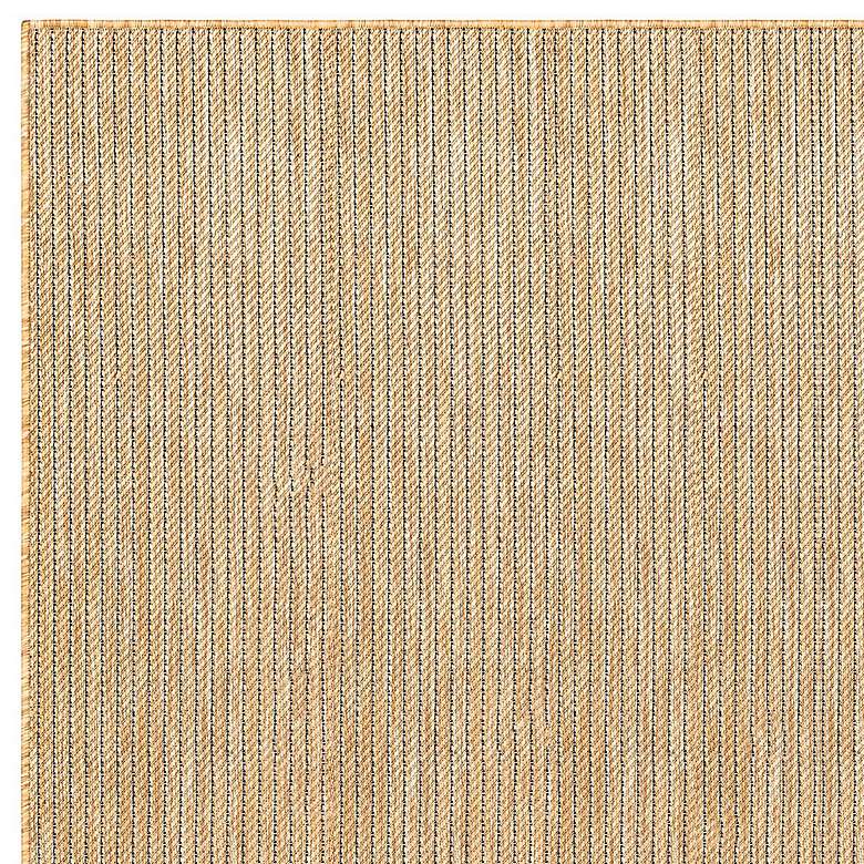 Image 3 Carmel Texture Stripe 842212 4&#39;10 inchx7&#39;6 inch Sand Outdoor Rug more views