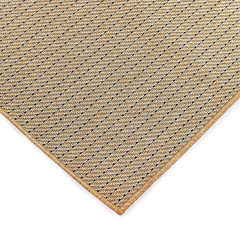 Image 4 Carmel Texture Stripe 842212 4'10"x7'6" Sand Outdoor Rug more views