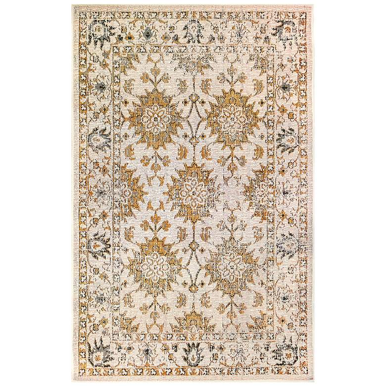 Image 2 Carmel Vintage Floral 841812 4'10"x7'6" Sand Outdoor Rug
