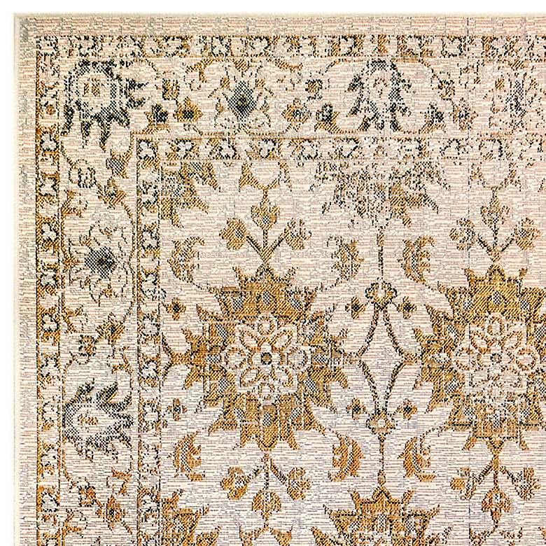 Image 3 Carmel Vintage Floral 841812 4'10"x7'6" Sand Outdoor Rug more views