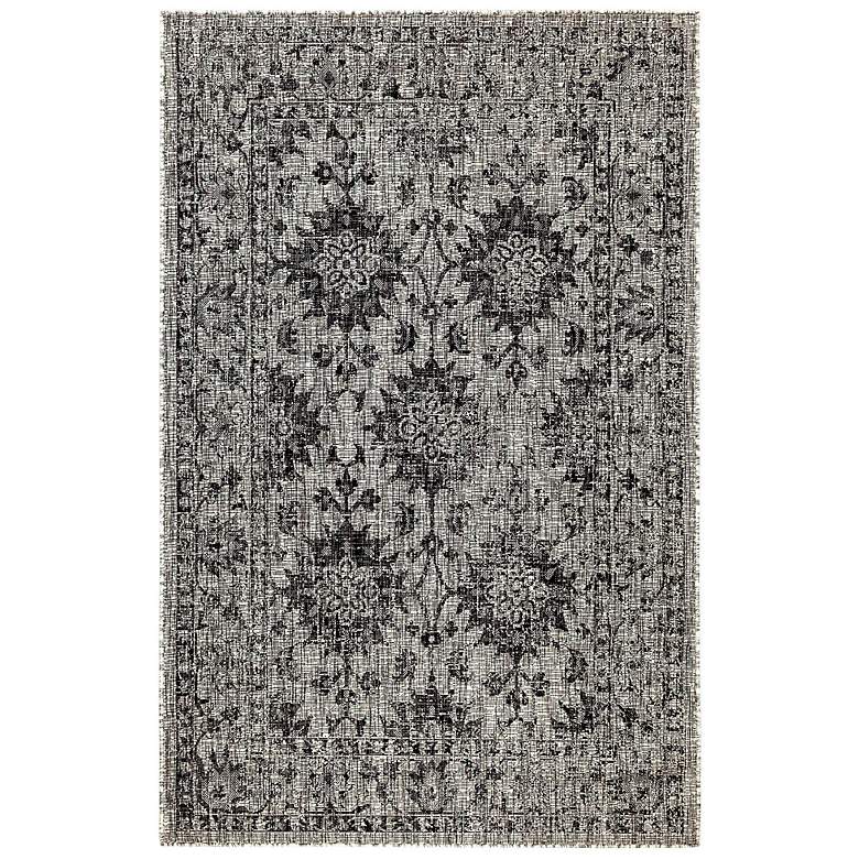 Image 1 Carmel Vintage Floral 841848 4'10"x7'6" Black Area Rug