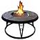 Carmela 42" Round Chat Outdoor Fire Pit Table