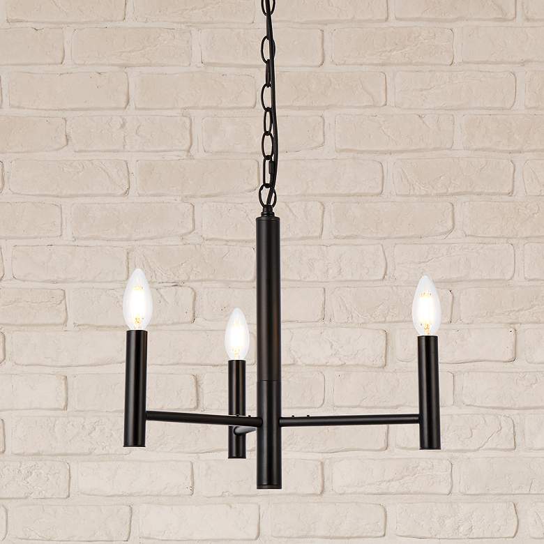 Image 1 Carmella 3 Lts Pendant In Black
