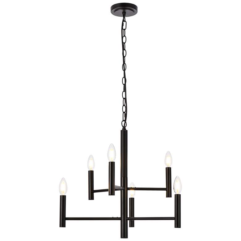 Image 1 Carmella 6 Lts Pendant In Black