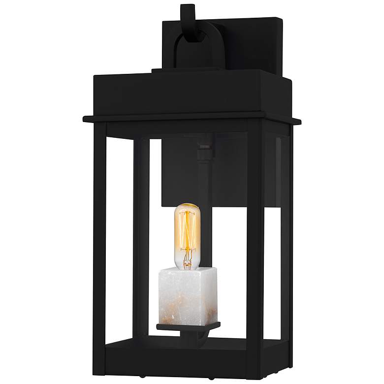 Image 1 Carmen 1-Light Matte Black Outdoor Wall Lantern