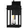 Carmen 1-Light Matte Black Outdoor Wall Lantern