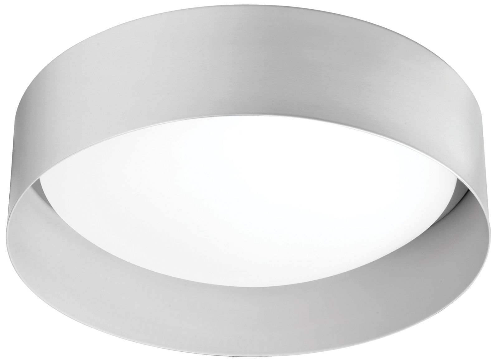 Image 2 Carmen 11" Wide Matte White 14W Flush Mount With Metal Shade more views
