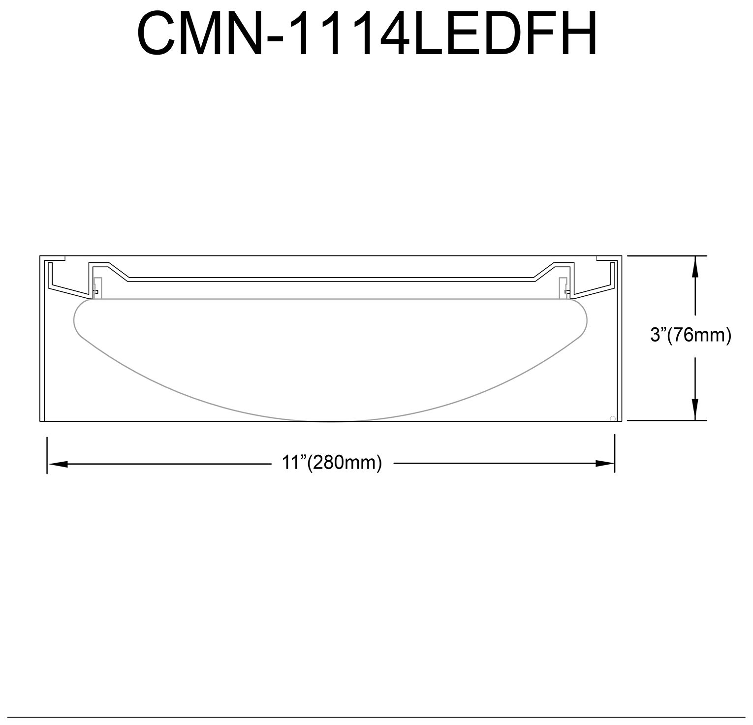 Image 5 Carmen 11" Wide Matte White 14W Flush Mount With Metal Shade more views
