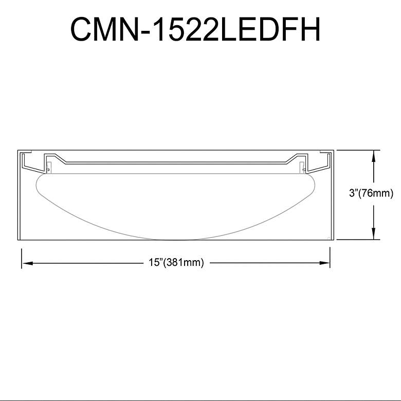 Image 3 Carmen 15" Wide Matte Black LED Flush Mount more views