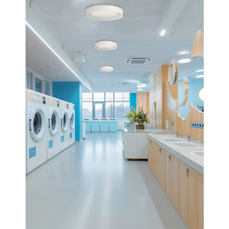 Image 2 Carmen 15" Wide Matte White LED Flush Mount more views