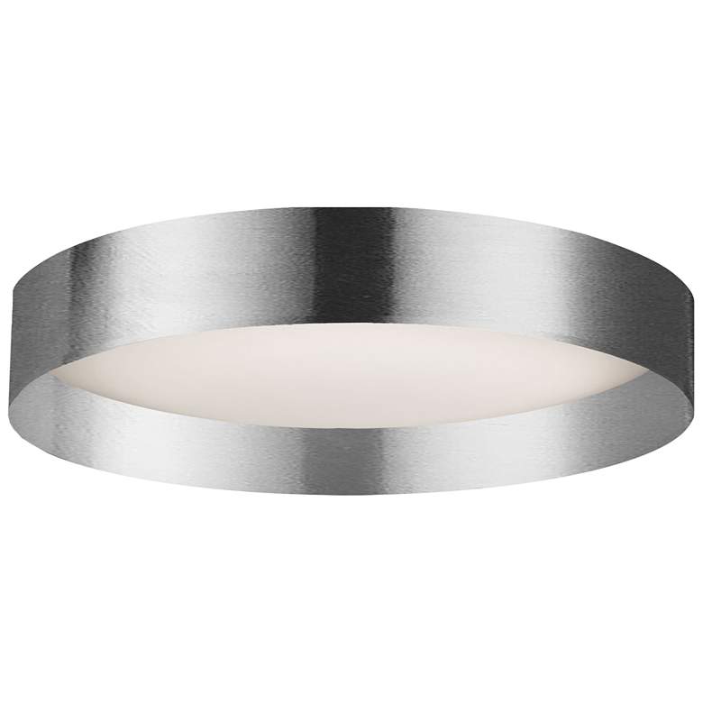 Image 1 Carmen 15" Wide Polished Chrome LED Flush Mount