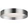 Carmen 15" Wide Polished Chrome LED Flush Mount
