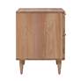 Carmen 19" Wide Natural Wood and Cane 2-Drawer Nightstand in scene