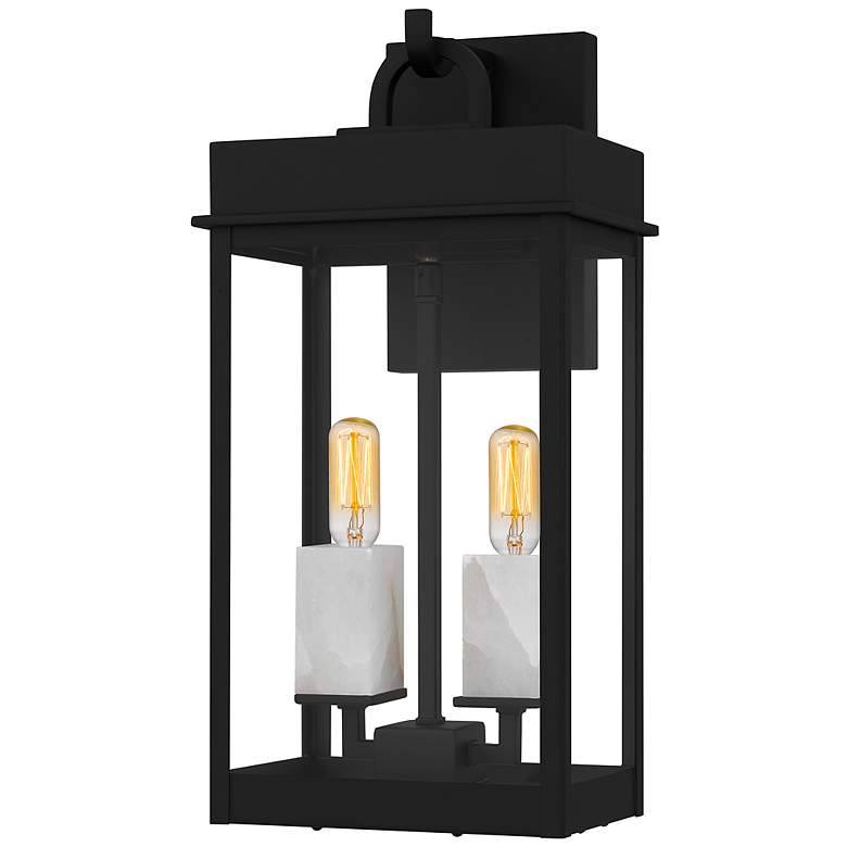 Image 1 Carmen 2-Light Matte Black Outdoor Wall Lantern