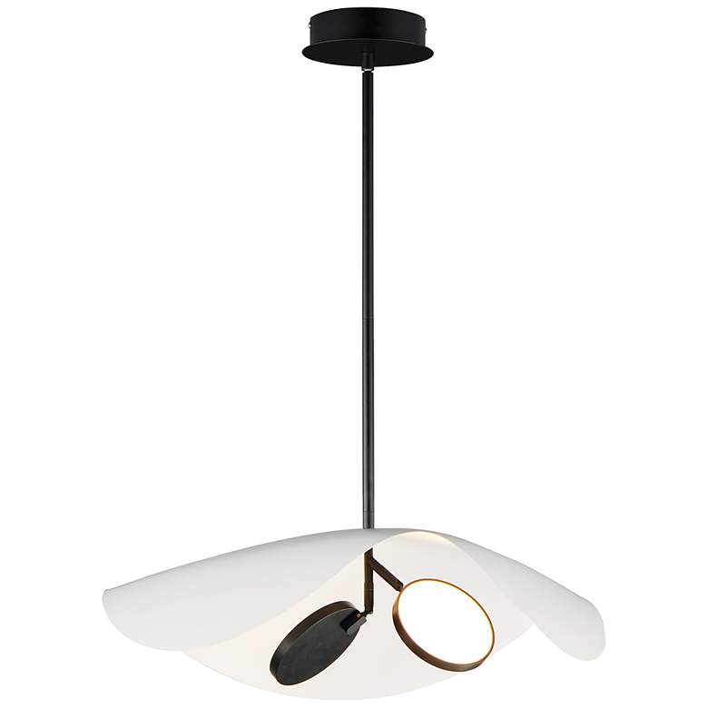 Image 1 Carmen 24" LED Pendant Black