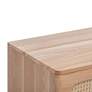 Carmen 63" Wide Natural Wood and Cane 6-Drawer Dresser in scene