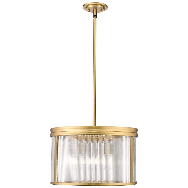 Image 1 Carnaby 18 1/4" Wide Modern Gold Drum Pendant Light