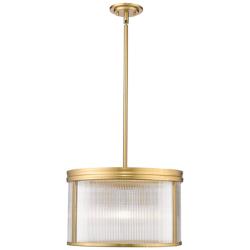 Carnaby 18 1/4" Wide Modern Gold Drum Pendant Light
