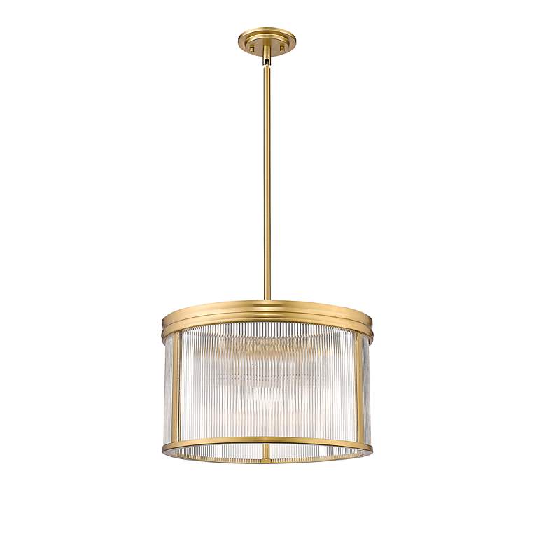 Image 4 Carnaby 18 1/4" Wide Modern Gold Drum Pendant Light more views