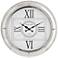 Carnaby 18" Round Stainless Steel Wall Clock