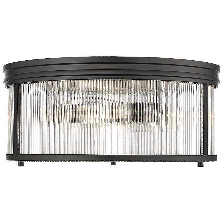 Image 2 Carnaby 18" Wide Matte Black Ceiling Light