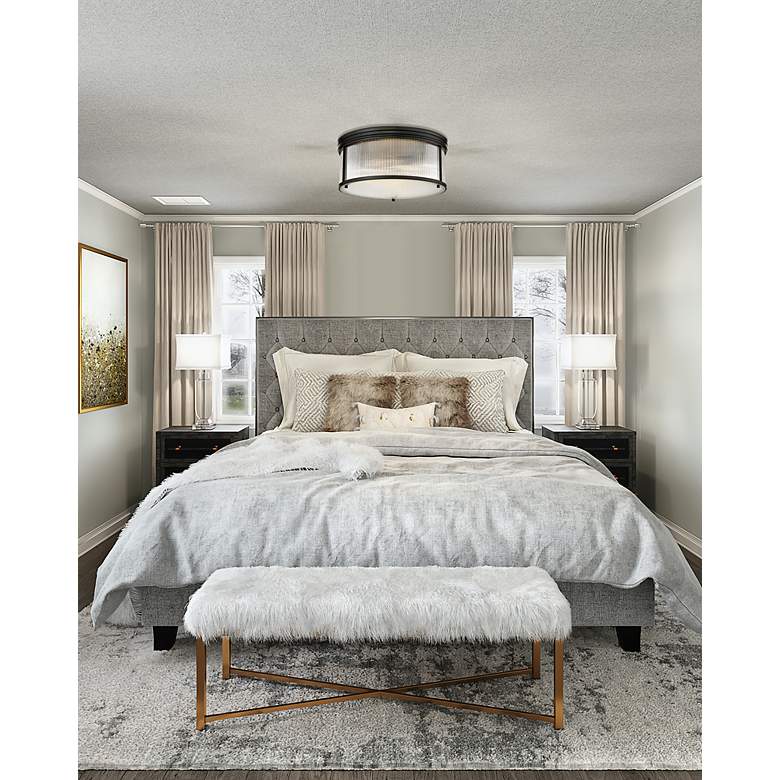 Image 4 Carnaby 18" Wide Matte Black Ceiling Light more views