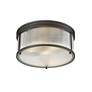 6_Carnaby 18" Wide Matte Black Ceiling Light more views