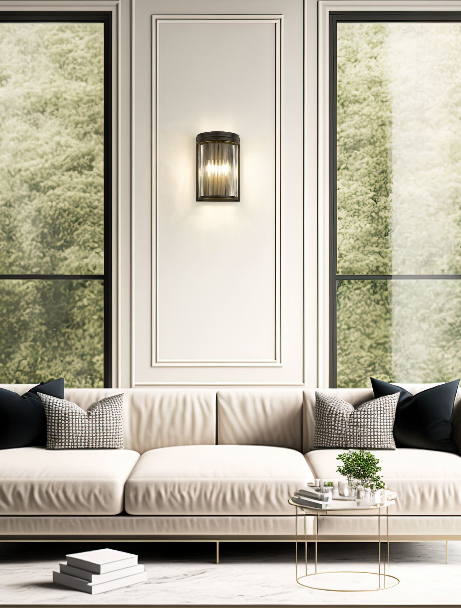 Image 5 Carnaby by Z-Lite Matte Black 2 Light Wall Sconce more views