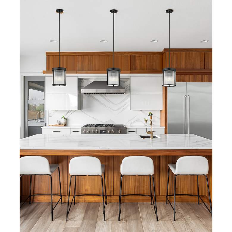 Image 3 Carnaby by Z-Lite Matte Black 3 Light Pendant more views