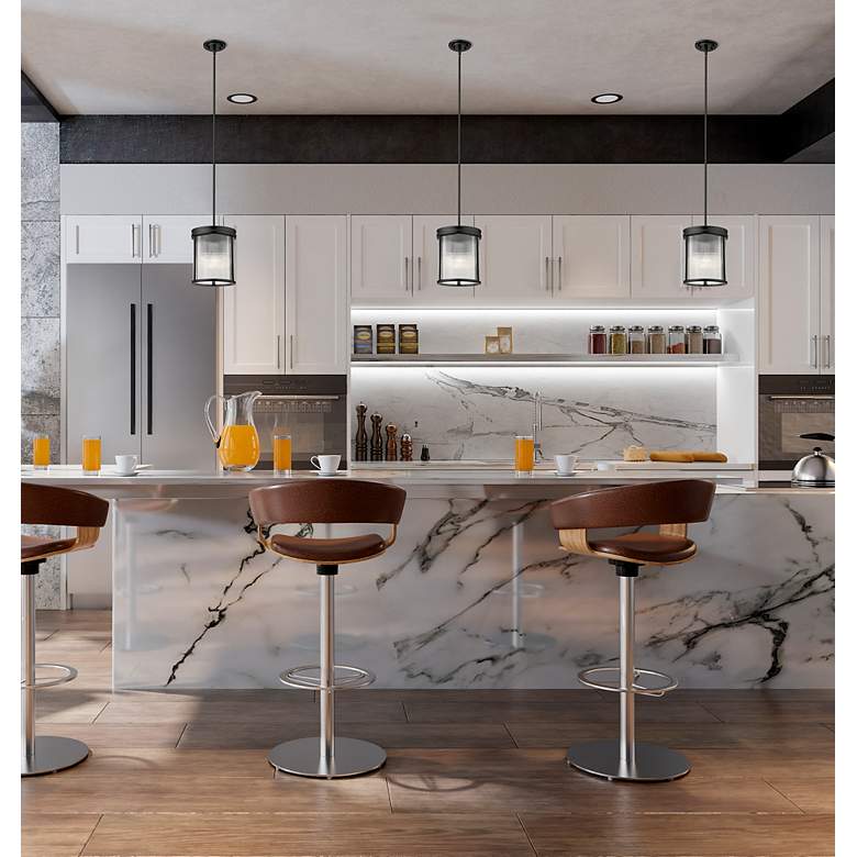 Image 4 Carnaby by Z-Lite Matte Black 3 Light Pendant more views