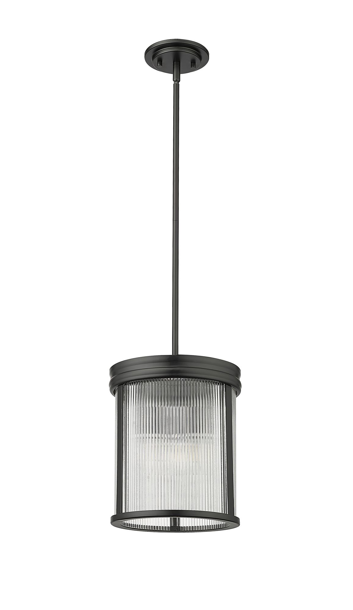 Carnaby by Z-Lite Matte Black 3 Light Pendant