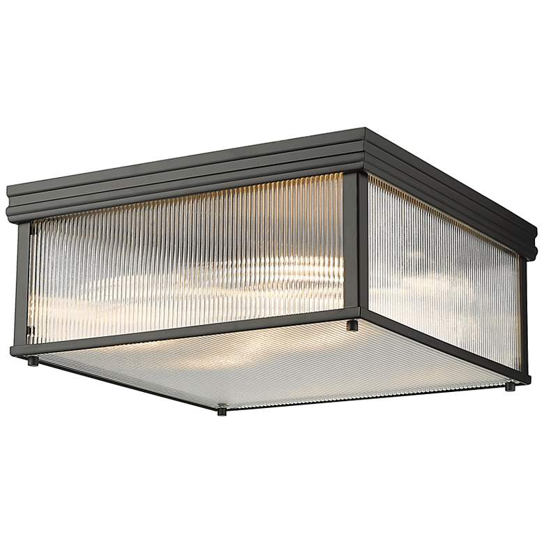 Image 2 Carnaby by Z-Lite Matte Black 4 Light Flush Mount