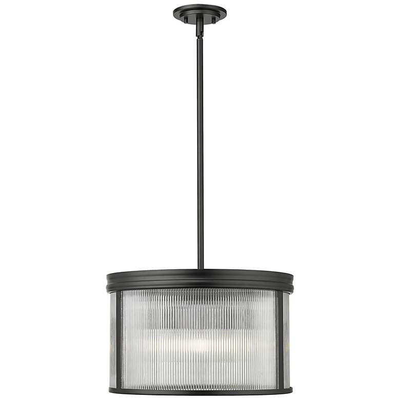 Image 2 Carnaby by Z-Lite Matte Black 5 Light Pendant