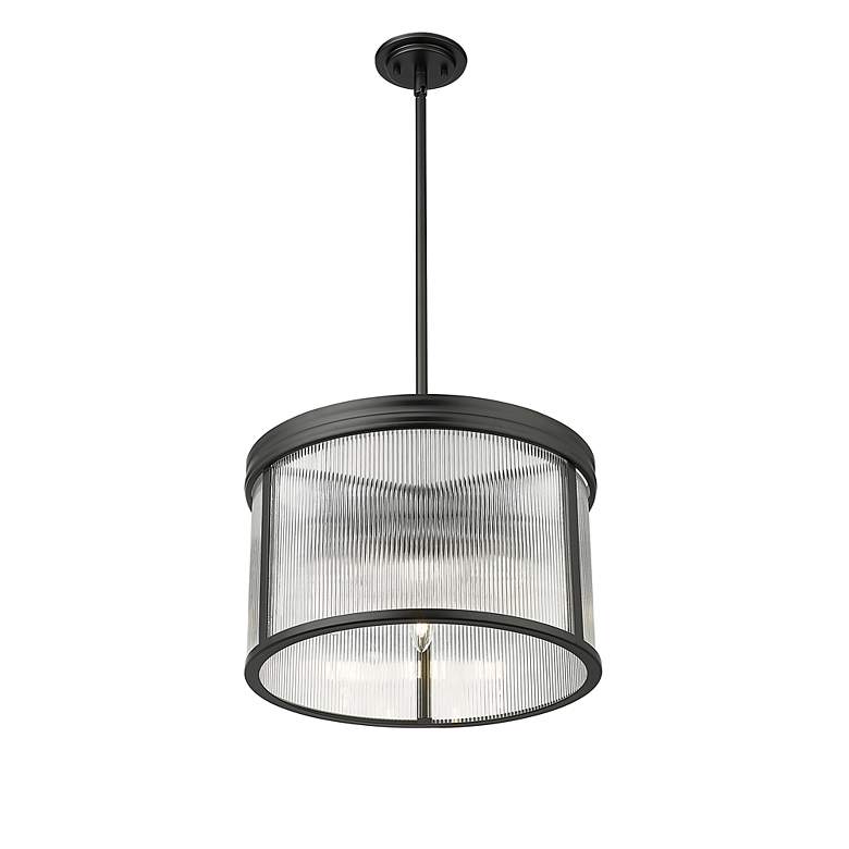 Image 6 Carnaby by Z-Lite Matte Black 5 Light Pendant more views