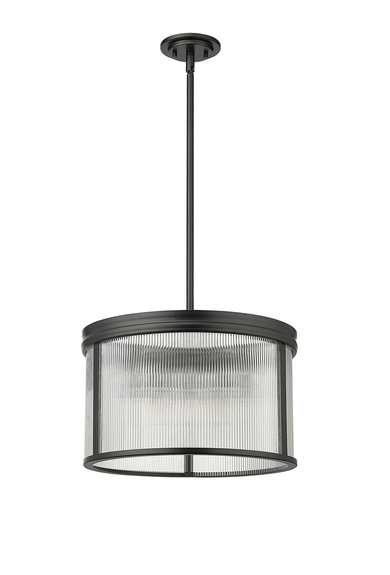 Carnaby by Z-Lite Matte Black 5 Light Pendant