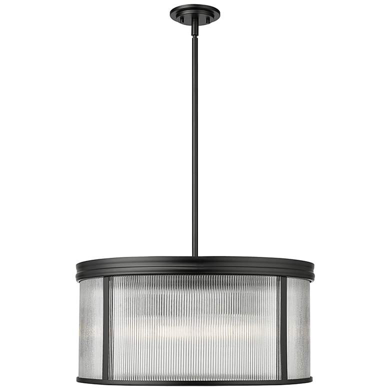 Image 2 Carnaby by Z-Lite Matte Black 6 Light Chandelier