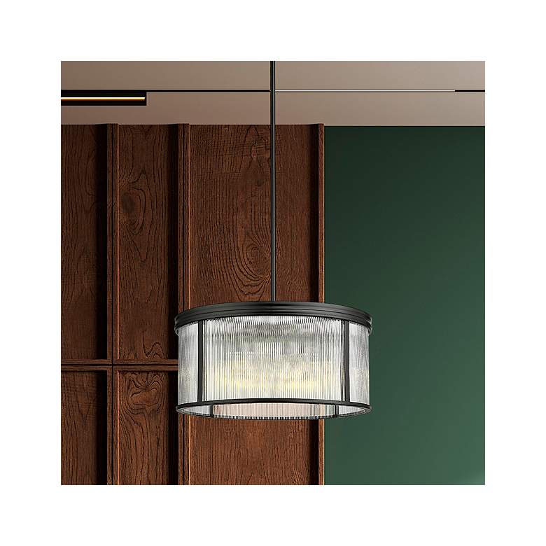Image 1 Carnaby by Z-Lite Matte Black 6 Light Chandelier