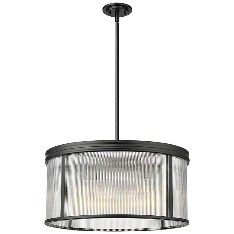 Image 5 Carnaby by Z-Lite Matte Black 6 Light Chandelier more views