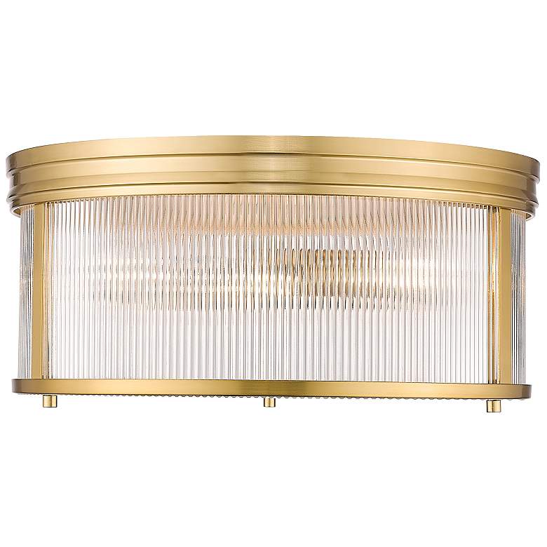 Image 2 Carnaby by Z-Lite Modern Gold 2 Light Flush Mount