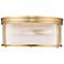 Carnaby by Z-Lite Modern Gold 2 Light Flush Mount