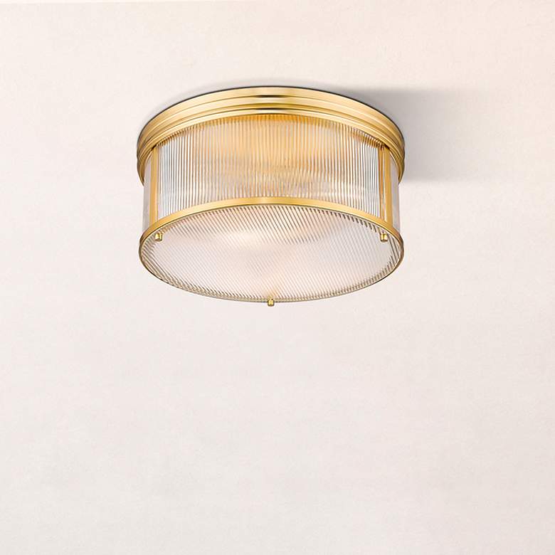 Image 1 Carnaby by Z-Lite Modern Gold 2 Light Flush Mount