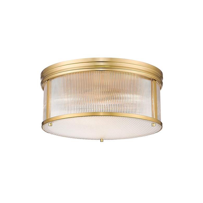 Image 4 Carnaby by Z-Lite Modern Gold 2 Light Flush Mount more views