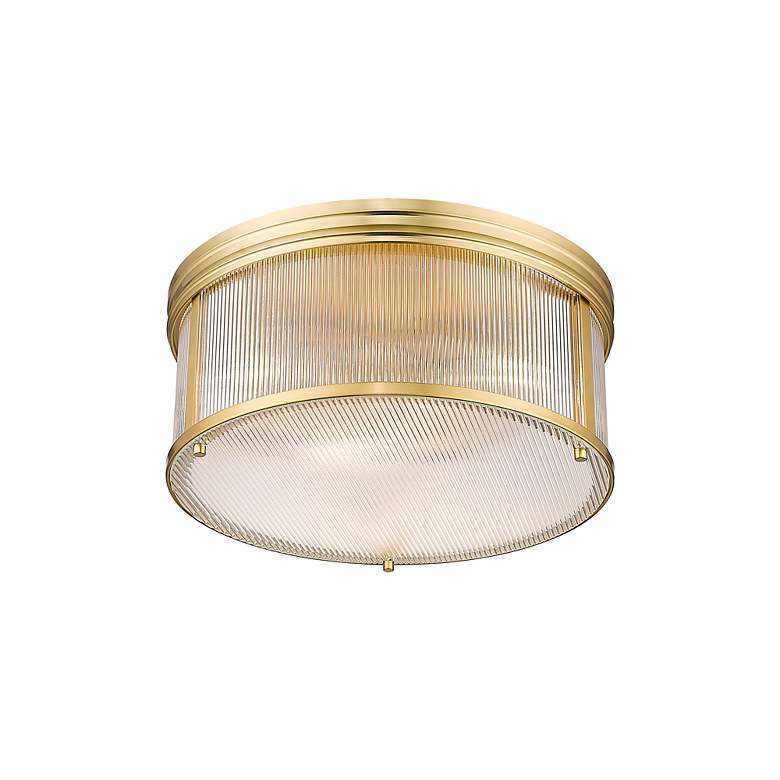 Image 5 Carnaby by Z-Lite Modern Gold 2 Light Flush Mount more views