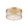 5_Carnaby by Z-Lite Modern Gold 2 Light Flush Mount more views