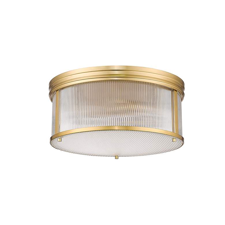 Image 7 Carnaby by Z-Lite Modern Gold 2 Light Flush Mount more views