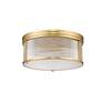 7_Carnaby by Z-Lite Modern Gold 2 Light Flush Mount more views