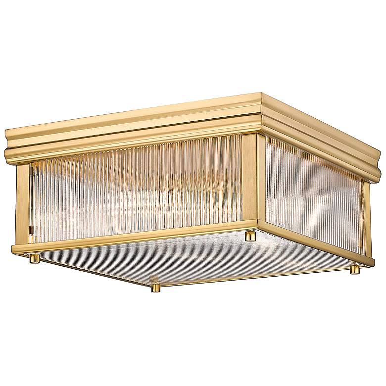 Image 2 Carnaby by Z-Lite Modern Gold 4 Light Flush Mount